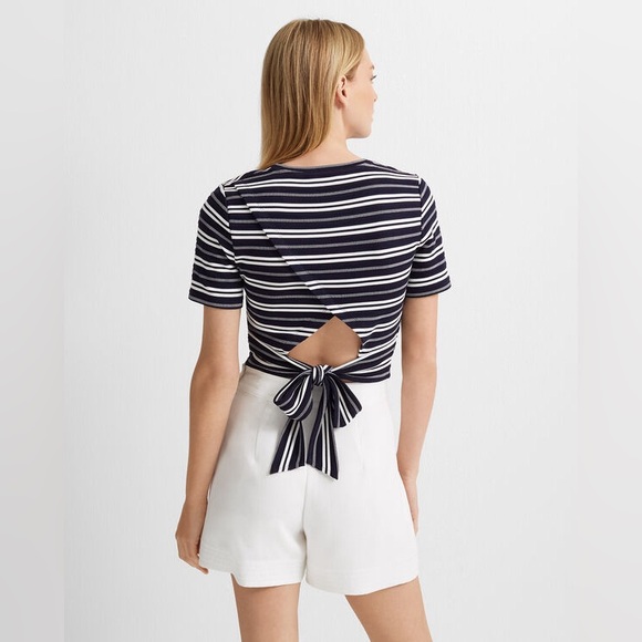 👉NWT Club Monaco Tie Back Tee Size Large - Picture 6 of 6